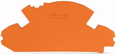End plate; 1.5 mm thick; without lock-out seal option; orange