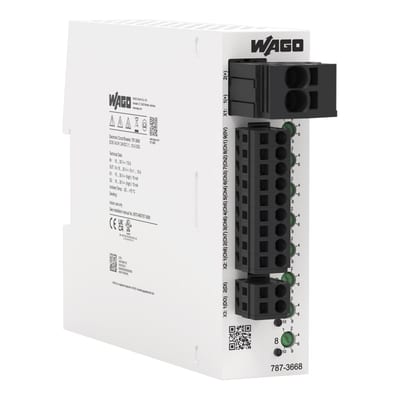 Electronic circuit breaker; 8-Channel; 24 VDC input voltage; adjustable 1 … 10 A; Signal contact