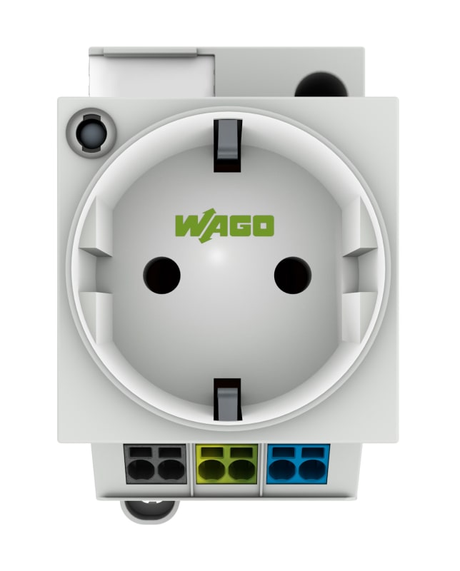 Switchgear cabinet outlet, for plug, type F, CEE 7/4 (Schuko) (709-581)