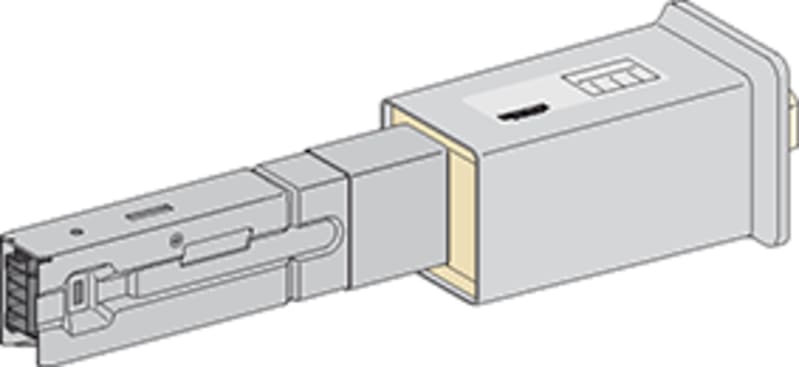 End feed 40A PURE WHITE +bus white (KBA40ABD4TW)