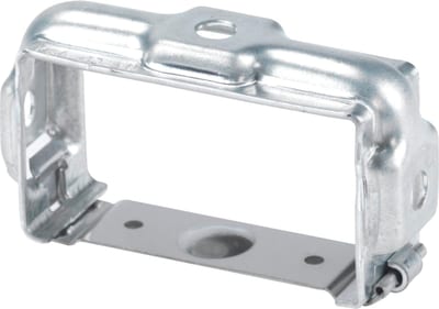 Schneider Electric universal fixing bracket, Canalis KBA, 25 A and 40 A, suspended on threaded rod or lateral, galvanized version KBA40ZFU