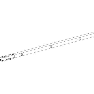 Schneider Electric Straight length, Canalis KBB, 25 A, 1 circuit 3L+N+PE, remote control circuit, 3 tap-off units, 3 m, white KBB25ED4303TW