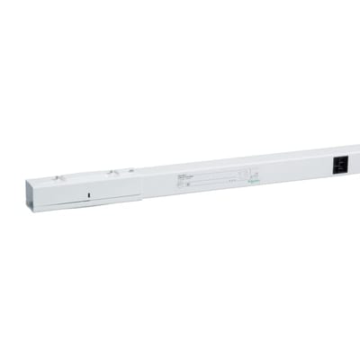 Schneider Electric Straight length, Canalis KBB, 40 A, 1 circuit 3L+N+PE, 2 tap-off units, 2 m, white KBB40ED4202W