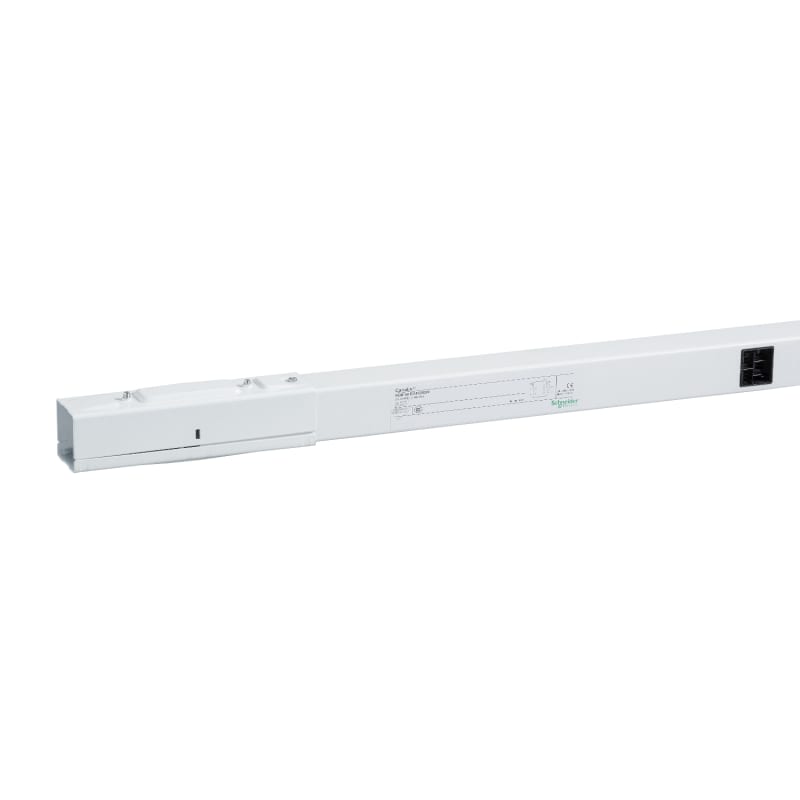 Schneider Electric Straight length, Canalis KBB, 40 A, 2 circuits 3L+N+PE, 3 tap-off units, 2 m, white KBB40ED44203W