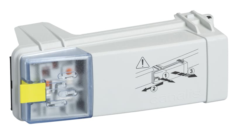 Schneider Electric Canalis - tap-off unit - 16A - phase selection - L+N+PE - with protection KBC16DCF22
