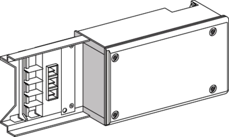 End feed 100A LH/PURE WHITE (KNA100AB4)