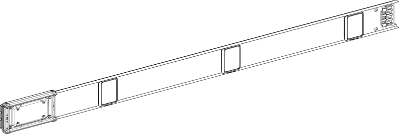 RAIL 100A 3M 6 Outlet (KNA100ED4306)