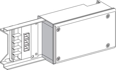 End feed 40-63A LH/PURE WHITE (KNA63AB4)
