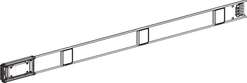 RAIL 63A 2M 4 Outlet (KNA63ED4204)