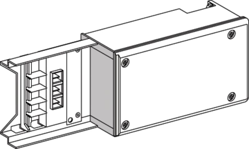 End feed 100A LH/PURE WHITE (KNT100AB4)