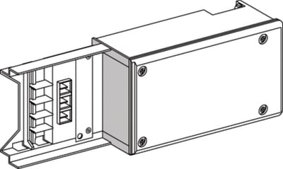End feed 100A LH/PURE WHITE (KNT100AB4)
