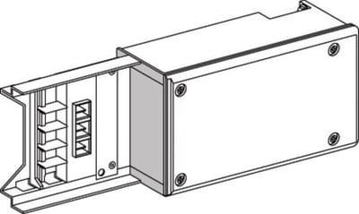 End feed 40-63A LH/PURE WHITE (KNT63AB4)