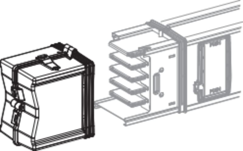 Schneider Electric End cover, Canalis KSA 500A to 1000A, aluminium, IP55, white RAL9001 KSA1000AF1