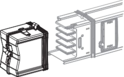 Schneider Electric End cover, Canalis KSA 500A to 1000A, aluminium, IP55, white RAL9001 KSA1000AF1