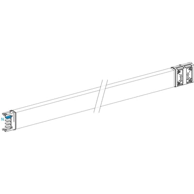Schneider Electric Horizontal transport length, Canalis KSA400, aluminium, 400A, fixed length 5M, 3L+N+PE, white RAL9001 KSA400ET450