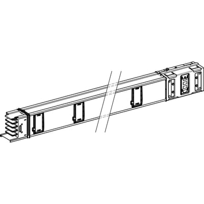 RAIL 500A 5M 10 Outlet