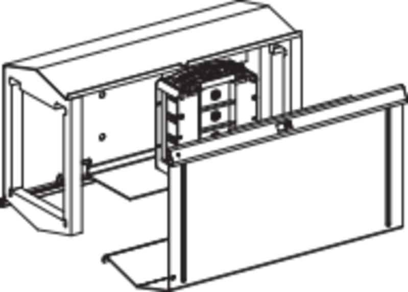 Schneider Electric Jointing unit adapter, Canalis KSA, aluminium, 3L+N+PE, adapter from former KSA 400A to current KSA 500A/1000A offer KSA500FR425