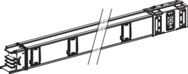 RAIL 630A 3L 3M 6 Outlet (KSA630ED3306)