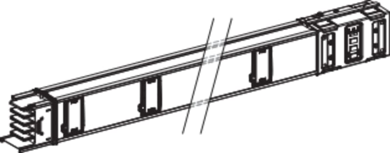 RAIL 800A 3M 6 Outlet (KSA800ED4306)