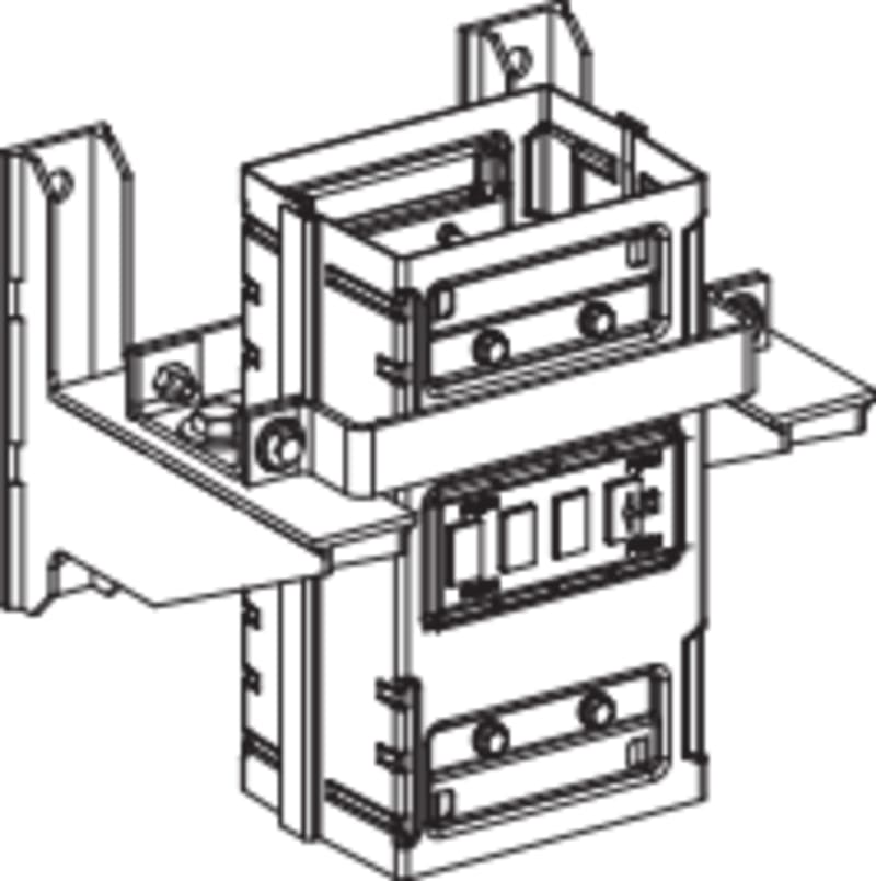 Schneider Electric Bottom support, Canalis KS, 800A to 1000A, vertical installation, maximum load 1760kg KSB1000ZV1