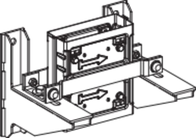 Schneider Electric Bottom support, Canalis KS, 400A, vertical installation, maximum load 680kg KSB400ZV1