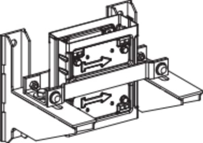 Schneider Electric Bottom support, Canalis KS, 400A, vertical installation, maximum load 680kg KSB400ZV1