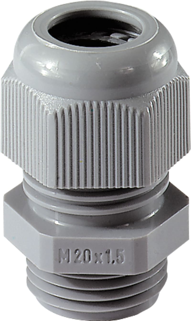 Nipple M12 (3-6) GREY Polyamide (50.612 PA7001)