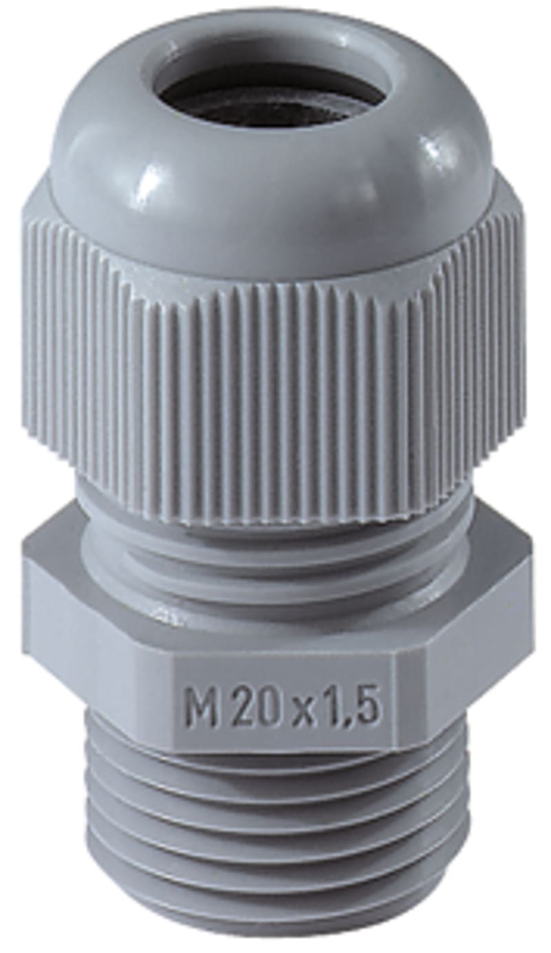 Nipple M16L (5-10) GREY Polyamide (50.616PA7001L)