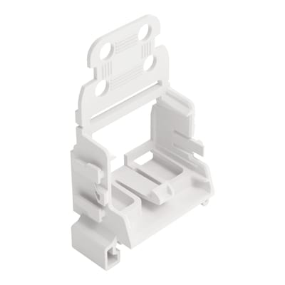 Mounting carrier with strain relief, for 10-Wire connectors, 221 Series - 4 mm², for DIN-35 rail