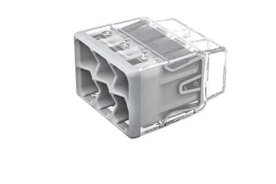 PUSH WIRE® splicing connector, for solid and stranded conductors, max. 4 mm², 6-Conductor