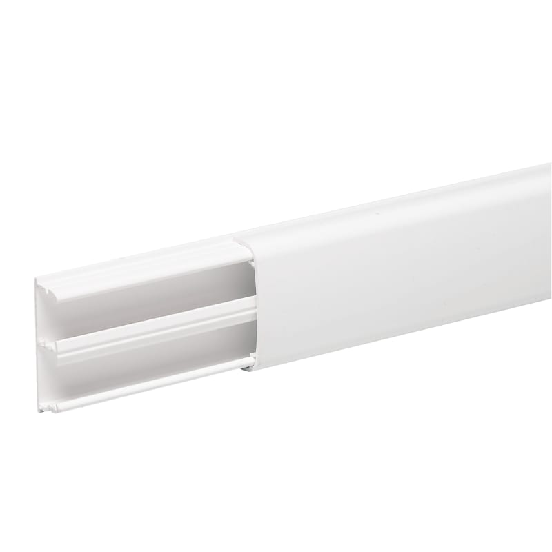 Schneider Electric Mini trunking, OptiLine, 12X30MM, PVC, 2 compartiments + back, polar white tape ISM14225P