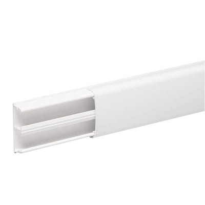Schneider Electric Mini trunking, OptiLine, 12X30MM, PVC, 2 compartiments + back, polar white tape ISM14225P