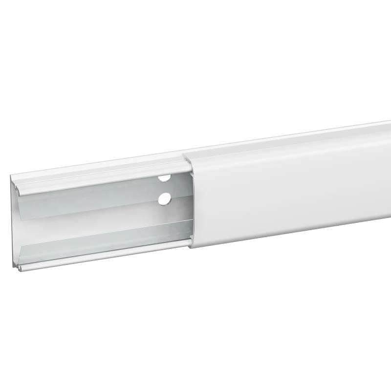 Schneider Electric Mini trunking, OptiLine, 12-30mm, PVC, 1 comp + back polar white tape + cable retain ISM14235P