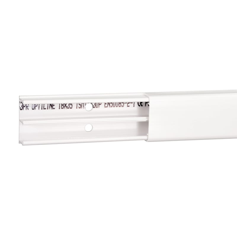 Schneider Electric OptiLine - minitrunking - 18 x 35 mm - PC/ABS - polar white ISM14430P