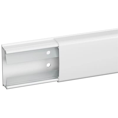 Schneider Electric OptiLine - minitrunking - 18 x 45 mm - PVC - cable retain function - polar white ISM14530P