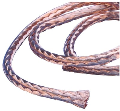 nVent ERIFLEX RRCB15-10 Round Braid in Coil, Bare Copper, 19.74 kcmil, 82'