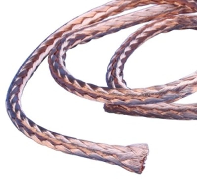 nVent ERIFLEX RRCB1550 Round Braid in Coil, Bare Copper, 98.68 kcmil, 82'