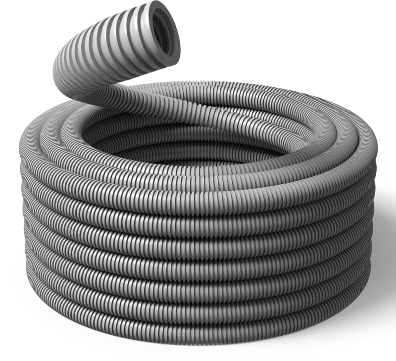 Corrugated PIPE 40mm PP HF GREY 25M (14 167 06)