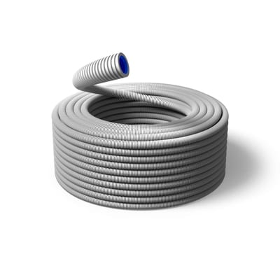 Pmflex HiSpeed Corrugated Conduit 20 mm PP Halogen-Free Grey 100 m