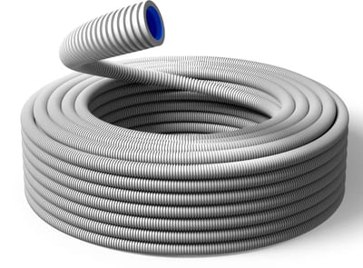 Pmflex HiSpeed Corrugated Conduit 16 mm PP Halogen-Free Grey, 50 m
