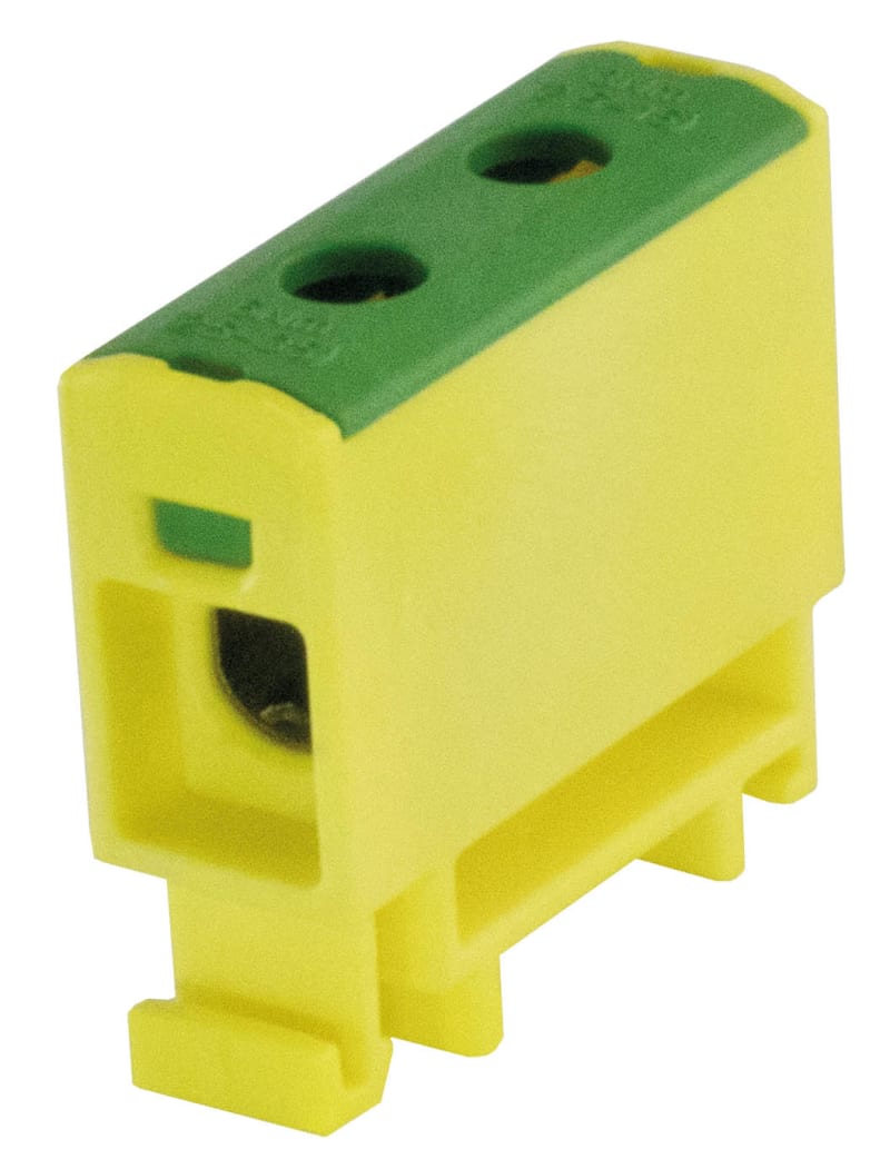 Terminal block 1X16 mm² yellow/green (BPZ-KC-1/16PE-ALU)