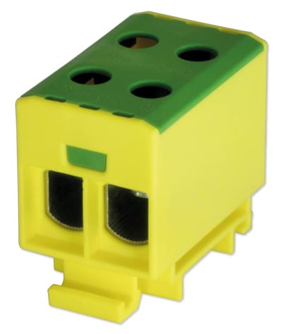 Terminal block 2X50 mm² yellow/green