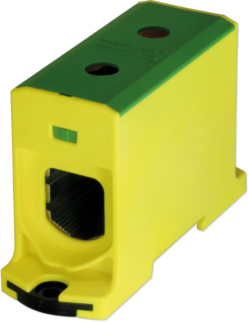 Terminal block 1X240 mm² yellow/green (BPZ-KC-1/240PE-ALU)