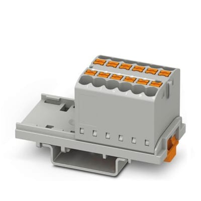 Distribution Block (PTFIX 12X2,5-NS35 GY)