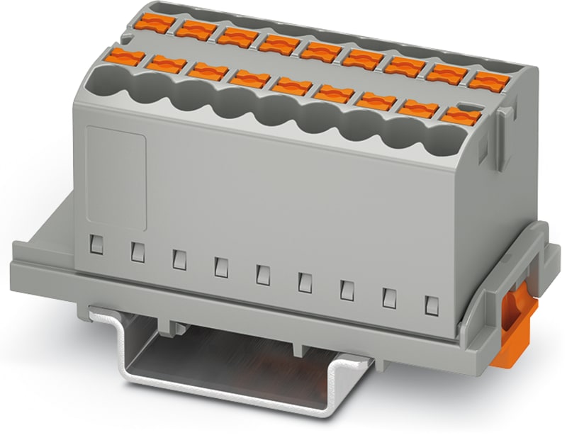 Distribution Block (PTFIX 18X2,5-NS35 GY)