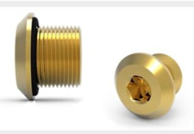 Hawke 487 Ex d / Ex e dome head stopping plug, M63, brass