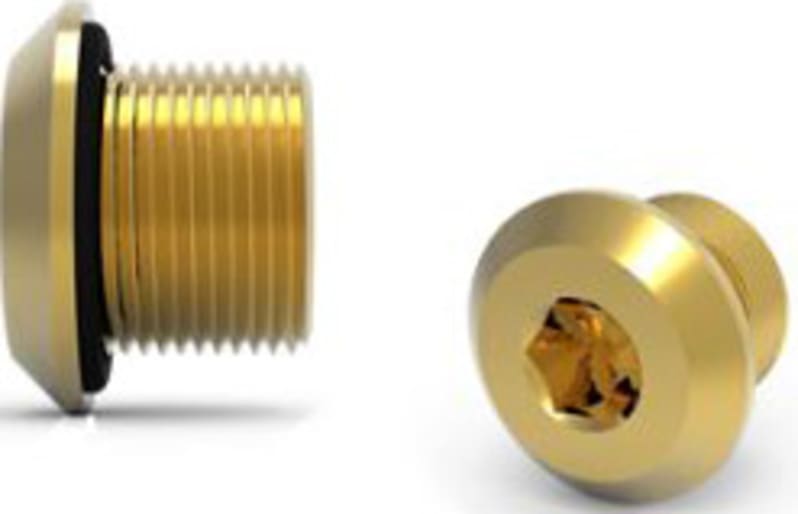 Hawke 487 Ex d / Ex e dome head stopping plug, M25, nickel-plated brass (487-M25NP)