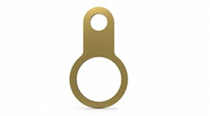 Hawke Earth tag, size 2K, M16, nickel-plated brass (ET-2KM16NP)