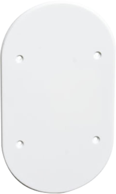 Surface-Mount Cover, 2 Holes, Sealed, Polar White (EKO04551)