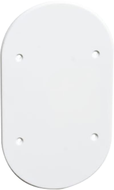 Surface-Mount Cover, 2 Holes, Sealed, Polar White